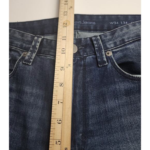 Calvin Klein Jeans Mens 34/34 Boot distressed western cowboy biker Normcore - Picture 9 of 11